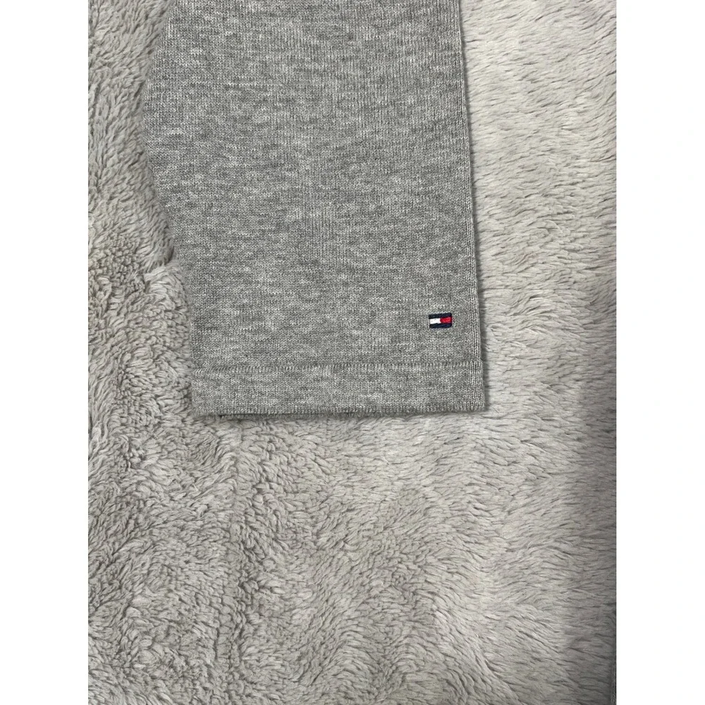 Tommy Hilfiger Gray V-Neck Long‎ Sleeve Sweater Mens XL Color Block Preppy Lux